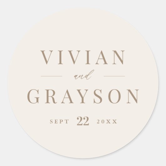 ヴィンテージロマン金ゴールドとアイボリー結婚ズ ラウンドシール (正面)
