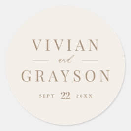 ヴィンテージロマン金ゴールドとアイボリー結婚ズ ラウンドシール