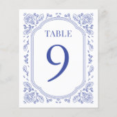 ヴィンテージロマ結婚ンスフローラのテーブル番号 (裏面)