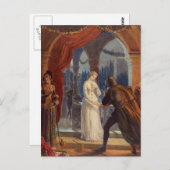 ヴィンテージロミオと絵画ジュリエット（1861年） ポストカード (正面/裏面)