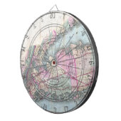 ヴィンテージロングアイランドの地図(1880) ダーツボード (正面右)