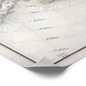 ヴィンテージロングアイランドニューヨークの地図(1873年) ポスター (角)