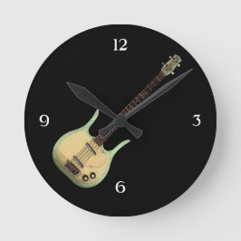 ヴィンテージロングバスの壁時計 ラウンド壁時計