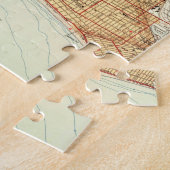 ヴィンテージロングビーチカリフォルニアの地図(1949) 2 ジグソーパズル (側面)