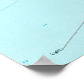 ヴィンテージロングビーチカリフォルニアの地図(1964) ポスター (角)