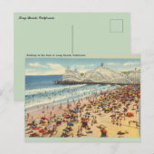 ヴィンテージロングビーチカリフォルニア ポストカード (正面/裏面)