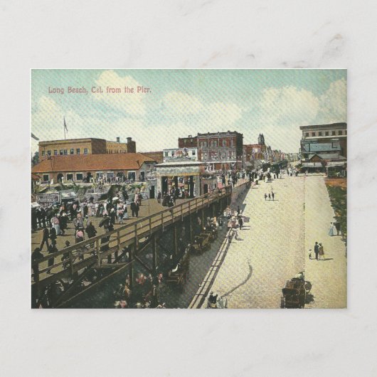 ヴィンテージロングビーチカリフォルニア ポストカード (正面)