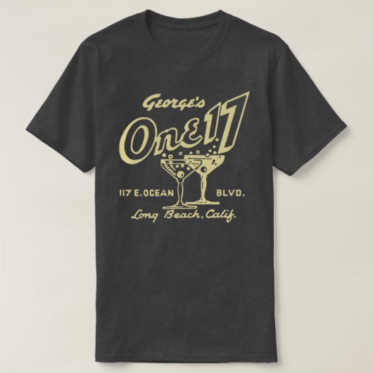ヴィンテージロングビーチバー Tシャツ (デザイン正面)