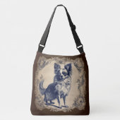 ヴィンテージロングヘアチワワ クロスボディバッグ (正面)