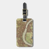 ヴィンテージロンドンの地図（17世紀） ラゲッジタグ (正面縦)