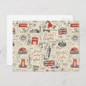 ヴィンテージロンドンはがき ポストカード (正面/裏面)