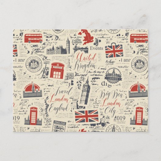ヴィンテージロンドンはがき ポストカード (正面)