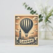 ヴィンテージロンドンイングランドレトロブリティッシュトラベル ポストカード (スタンド正面)