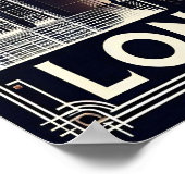 ヴィンテージロンドンイングランド旅行ポスター ポスター (角)