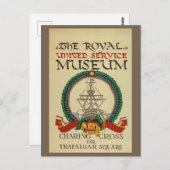 ヴィンテージロンドンイングランド英国博物館旅行 ポストカード (正面/裏面)