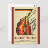 ヴィンテージロンドンイングランド英国歴史旅行 ポストカード (正面/裏面)