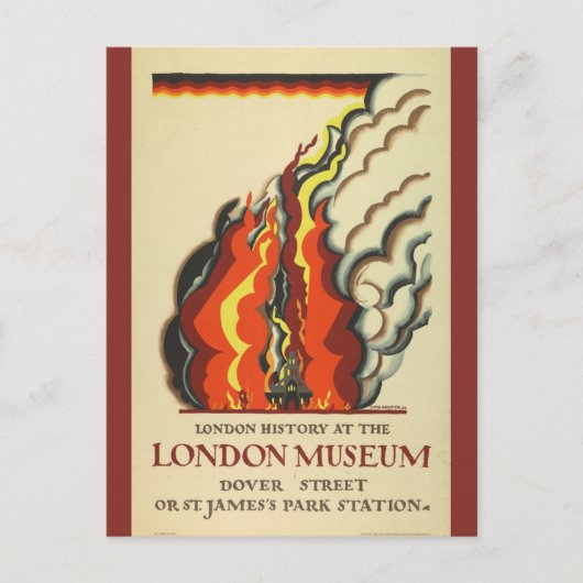 ヴィンテージロンドンイングランド英国歴史旅行 ポストカード (正面)
