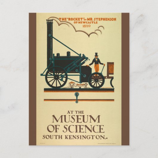 ヴィンテージロンドンイングランド英国科学旅行 ポストカード (正面)