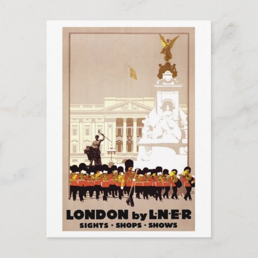 ヴィンテージロンドンイングランド英国観光旅行 ポストカード (正面)