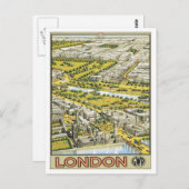 ヴィンテージロンドンイングランド ポストカード (正面/裏面)