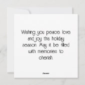 ヴィンテージロンドンウィンタークリスマスシティスケープ シーズンカード (裏面)