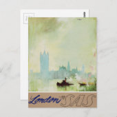 ヴィンテージロンドンエアウェイエアトラベル広告 ポストカード (正面/裏面)