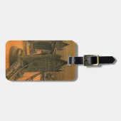 ヴィンテージロンドンエア旅行広告ビッグベン ラゲッジタグ (正面横)