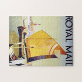 ヴィンテージロンドンクルーズトラベルデザイン ジグソーパズル (横)