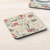 ヴィンテージロンドンコルクバックコースター コースター (左側)
