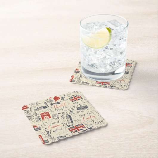 ヴィンテージロンドンコースター ペーパーコースター (インサイチュ)