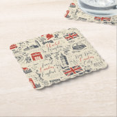 ヴィンテージロンドンコースター ペーパーコースター (アングル)