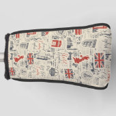 ヴィンテージロンドンゴルフクラブカバー ゴルフヘッドカバー (正面)