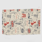 ヴィンテージロンドンゴルフタオル ゴルフタオル (横)