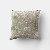 ヴィンテージロンドンシティプランオールドアンティーク クッション (裏面)