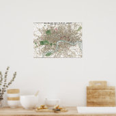 ヴィンテージロンドンシティプランオールドアンティーク ポスター (キッチン)