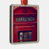 ヴィンテージロンドンシティレッド公衆電話ブース メタルオーナメント (右)