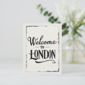ヴィンテージロンドンタイポグラフィ ポストカード (スタンド正面)