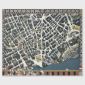 ヴィンテージロンドンテアランドマップ1915 ラッピングペーパー (フラット)