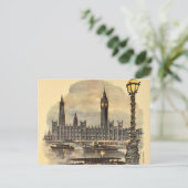 ヴィンテージロンドントラベルビッグベン議会 シーズンポストカード (スタンド正面)