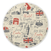 ヴィンテージロンドンノブ セラミックノブ (正面)