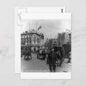 ヴィンテージロンドンピカディリーサーカス通りシーン1901 ポストカード (正面/裏面)