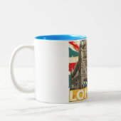 ヴィンテージロンドンポスター ツートーンマグカップ (左)