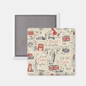 ヴィンテージロンドンマグネット マグネット (正面/裏面)