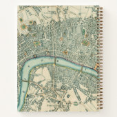ヴィンテージロンドンマップラインノートブック ノートブック (裏面)
