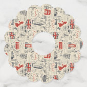 ヴィンテージロンドンワインラベル ワイングラスタグ (正面)