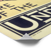 ヴィンテージロンドン地下ポスターのルアー ポスター (角)