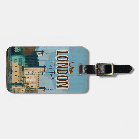 ヴィンテージロンドン旅行ポスター ラゲッジタグ (正面横)