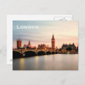 ヴィンテージロンドン旅行観光はがき ポストカード (正面/裏面)