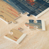 ヴィンテージロンドン旅行 ジグソーパズル (側面)