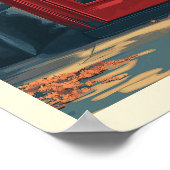 ヴィンテージロンドン旅行 ポスター (角)